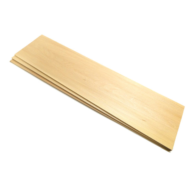 Pack of 3 Long Blank Basswood Carving Boards 24" x 6" x 3/16" (600mm x 150mm x 4.8mm)