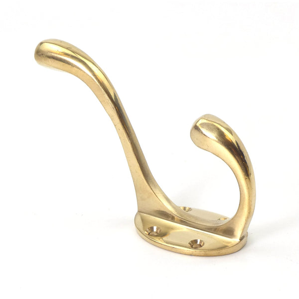 Solid Brass Hat & Coat Hook - 100mm / 4.0"